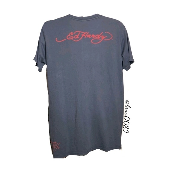 Ed Hardy Mens Eagle 77 Tattoo Design NWT L - Picture 2 of 3